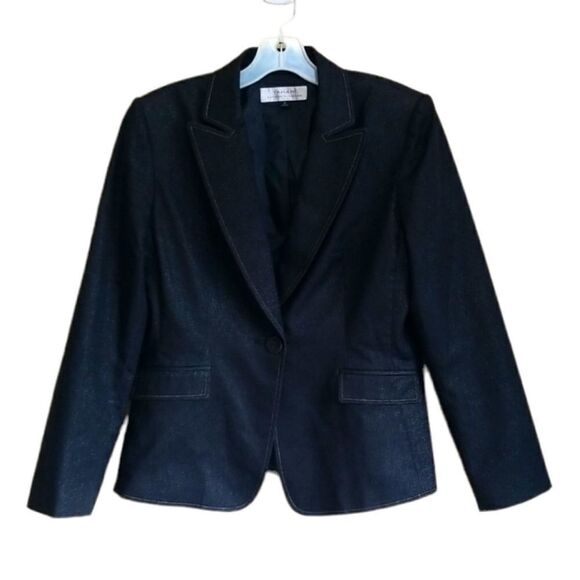 TAHARI Black Blazer Sz 10 - Picture 1 of 11